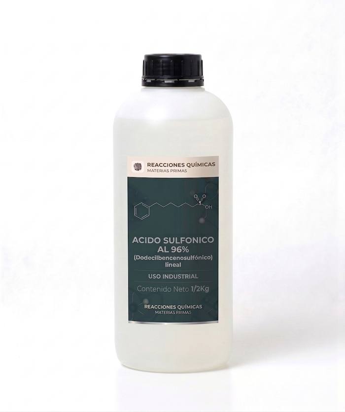 Ácido Sulfónico al 96% (Dodecilbencenosulfónico lineal) — 1/2 Kg