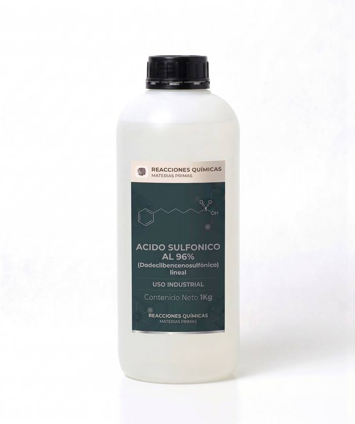 Ácido Sulfónico al 96% (Dodecilbencenosulfónico lineal) — 1 Kg
