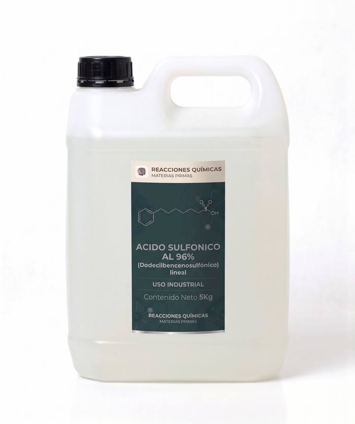 Ácido Sulfónico al 96% (Dodecilbencenosulfónico lineal) — 5 Kg