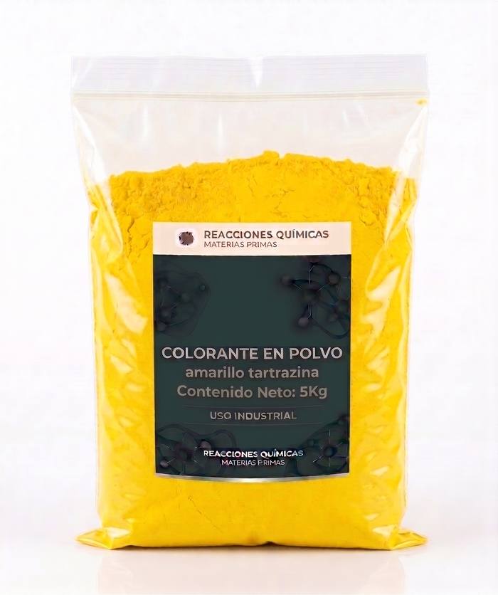 Colorante en Polvo — Amarillo Tartrazina — 5 Kg