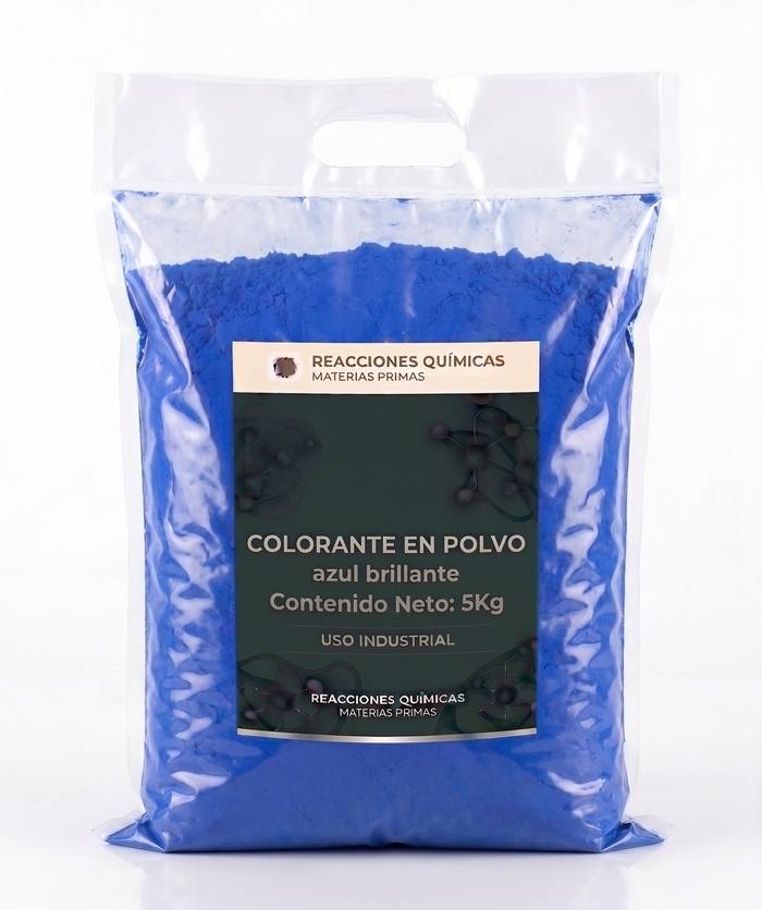 Colorante en Polvo — Azul Brillante — 5 Kg