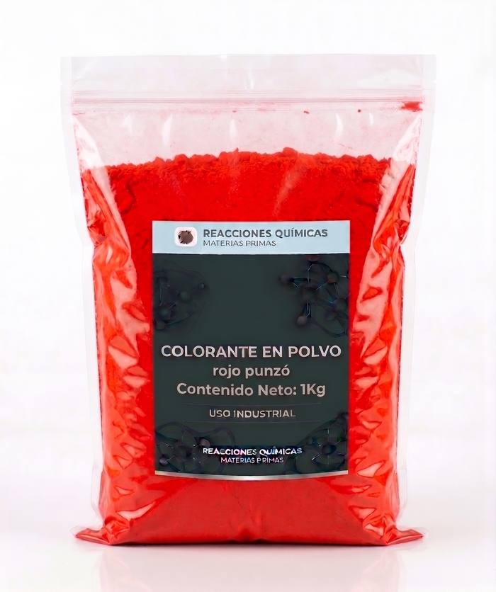 Colorante en Polvo — Rojo Punzó — 1 Kg
