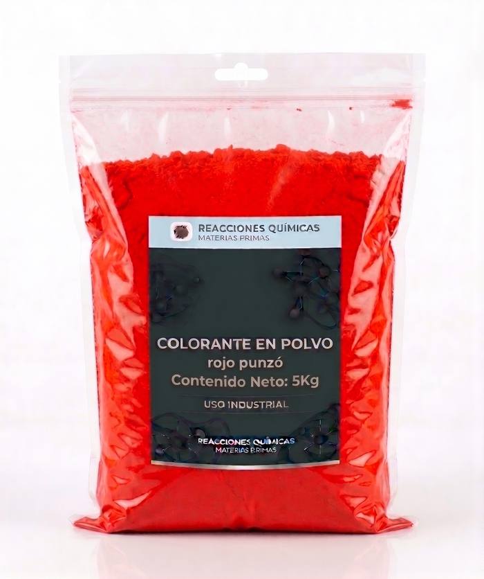 Colorante en Polvo — Rojo Punzó — 5 Kg