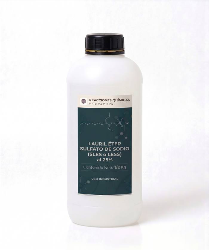 Lauril Éter Sulfato de Sodio (SLES/LESS) al 25% — 1/2 Kg