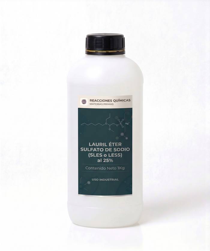 Lauril Éter Sulfato de Sodio (SLES/LESS) al 25% — 1 Kg