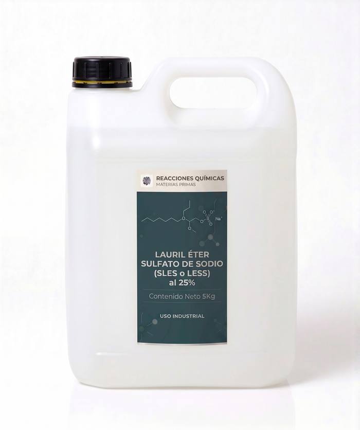Lauril Éter Sulfato de Sodio (SLES/LESS) al 25% — 5 Kg